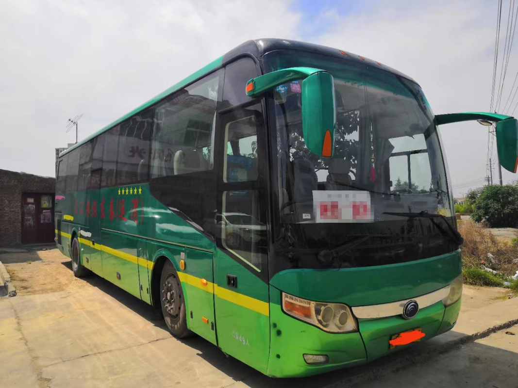 2019 বছর 49 আসন ব্যবহৃত ইউটং কোচ বাস বাম হাতের ড্রাইভ বাস রিয়ার ইঞ্জিন বাস