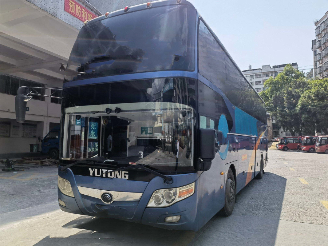 Yutong ZK6127 ব্যবহৃত কোচ বাস 53 আসনের দুই দরজার এয়ারব্যাগ চেসিস লাক্সারি সেকেন্ড হ্যান্ড বাস