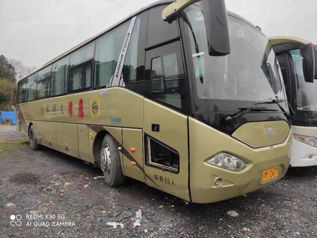 2015 সাল 55 আসনের Zhongtong বাস ZLCK6120 সেকেন্ড হ্যান্ড বাস 199kw যাত্রীর জন্য LHD সহ