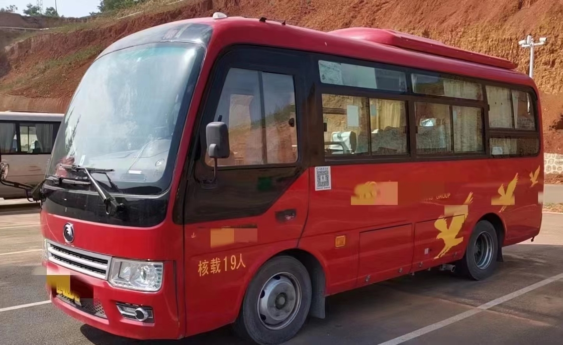 2017 বছর 19 আসন ব্যবহৃত ইউটং বাস মডেল ZK6609D মিনি বাস বাম হাতের ড্রাইভ সামনের ইঞ্জিন 2 এক্সেল