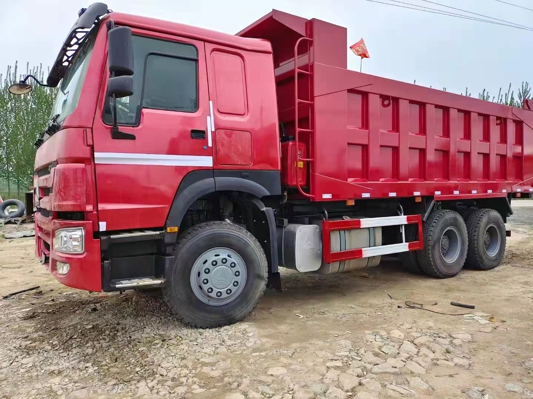 হাউ টিপার ট্রাক ব্যবহৃত ডাম্পার 371/375hp সেকেন্ড হ্যান্ড সিনো ট্রাক 6*4 8*4 ডান হাতের ড্রাইভ