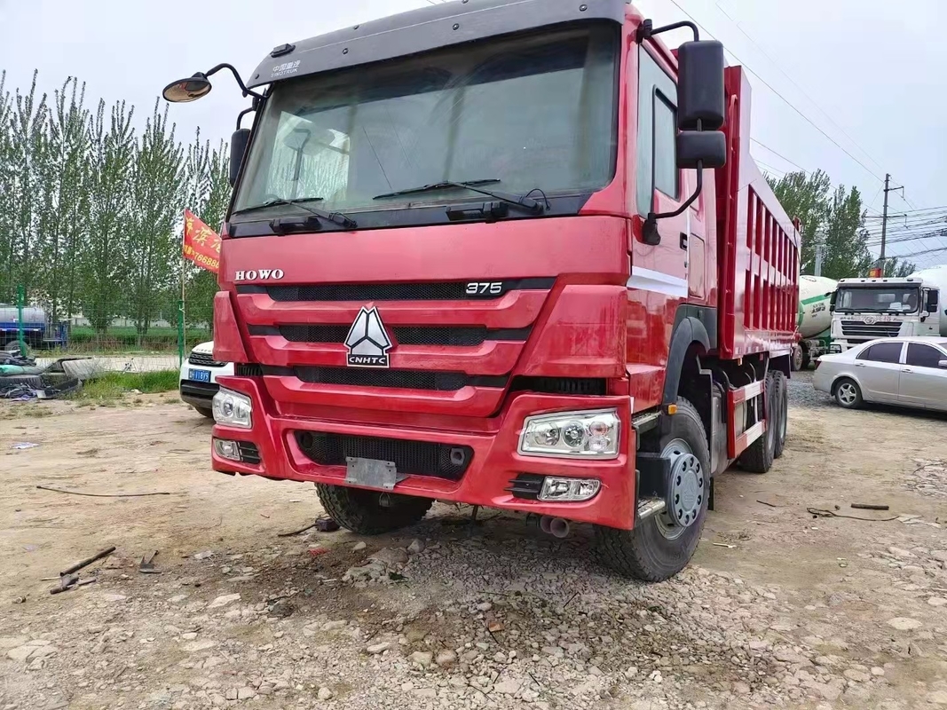 হাউ টিপার ট্রাক ব্যবহৃত ডাম্পার 371/375hp সেকেন্ড হ্যান্ড সিনো ট্রাক 6*4 8*4 ডান হাতের ড্রাইভ