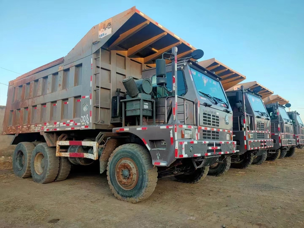 Sino HOWO 430HP ইঞ্জিন সহ ডাম্প ট্রাক ডাম্পার 120 টন লোড খনির জন্য ব্যবহৃত