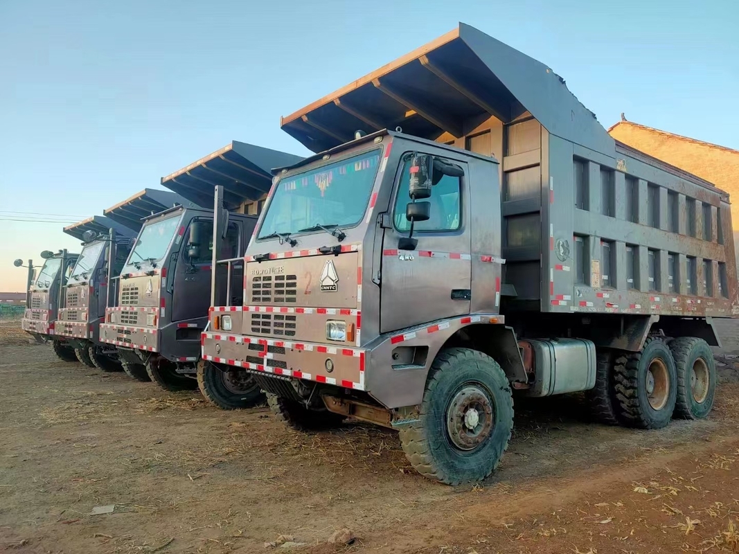 Sino HOWO 430HP ইঞ্জিন সহ ডাম্প ট্রাক ডাম্পার 120 টন লোড খনির জন্য ব্যবহৃত