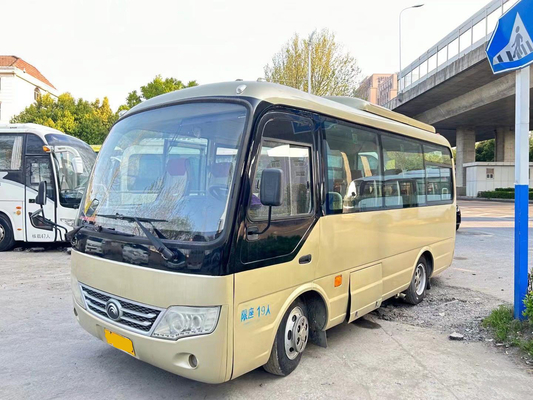 ZK6609 Yutong ব্যবহৃত যাত্রীবাহী বাস / 19 সিট ভাল এয়ার কন্ডিশনার সামনের ইঞ্জিন