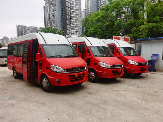 6725 146hp 19 আসন ব্যবহৃত মিনি বাস ছোট যাত্রী কোচ ডিজেল ইঞ্জিন